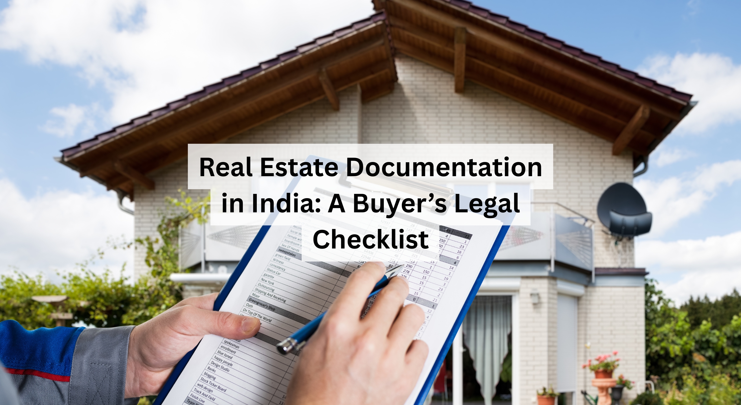 Real Estate Documentation in India: A Buyer’s Legal Checklist
